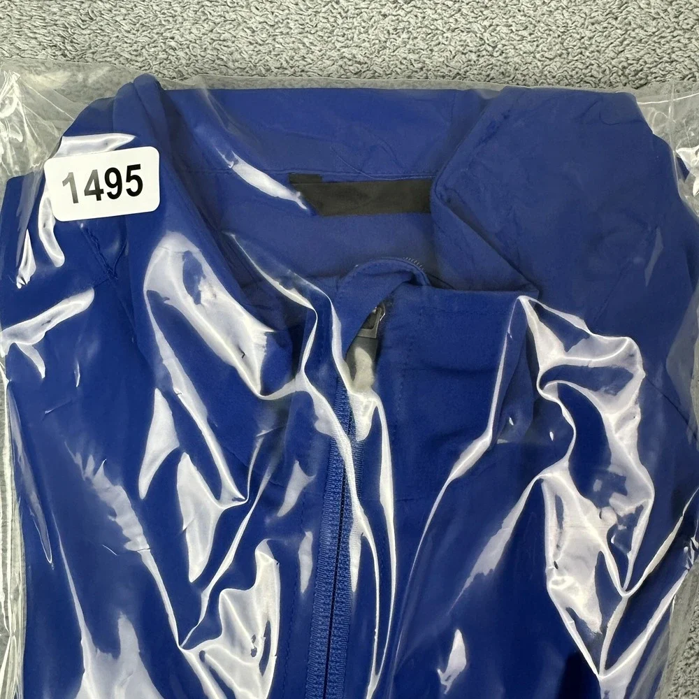 Zero Restriction Tour Series Jacket Men M Blue 1/2 Zip Pullover Windbreaker READ